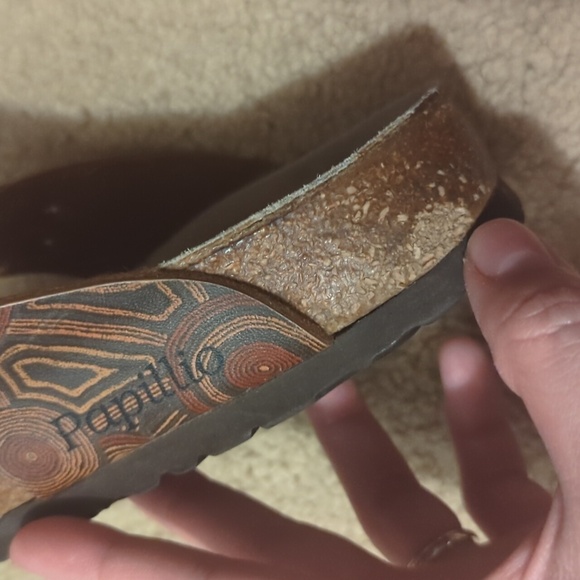 Birkenstock Gizeh Sandals Womens Brown Leather Thong Slides Size 38 - Picture 16 of 16